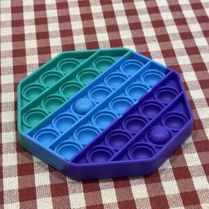 Pop It Fidget Toy Fast Push Game Decompression Toy Multi-color Octagon
